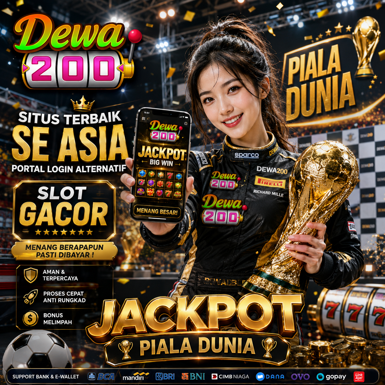 DEWA200 Situs Terbaik Se Asia Portal Login Alternatif Slot Gacor Piala Dunia